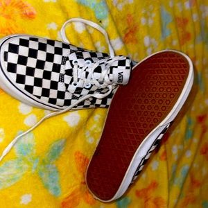 Black and white checkered vans